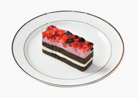 いちごとブルーベリーのケーキ